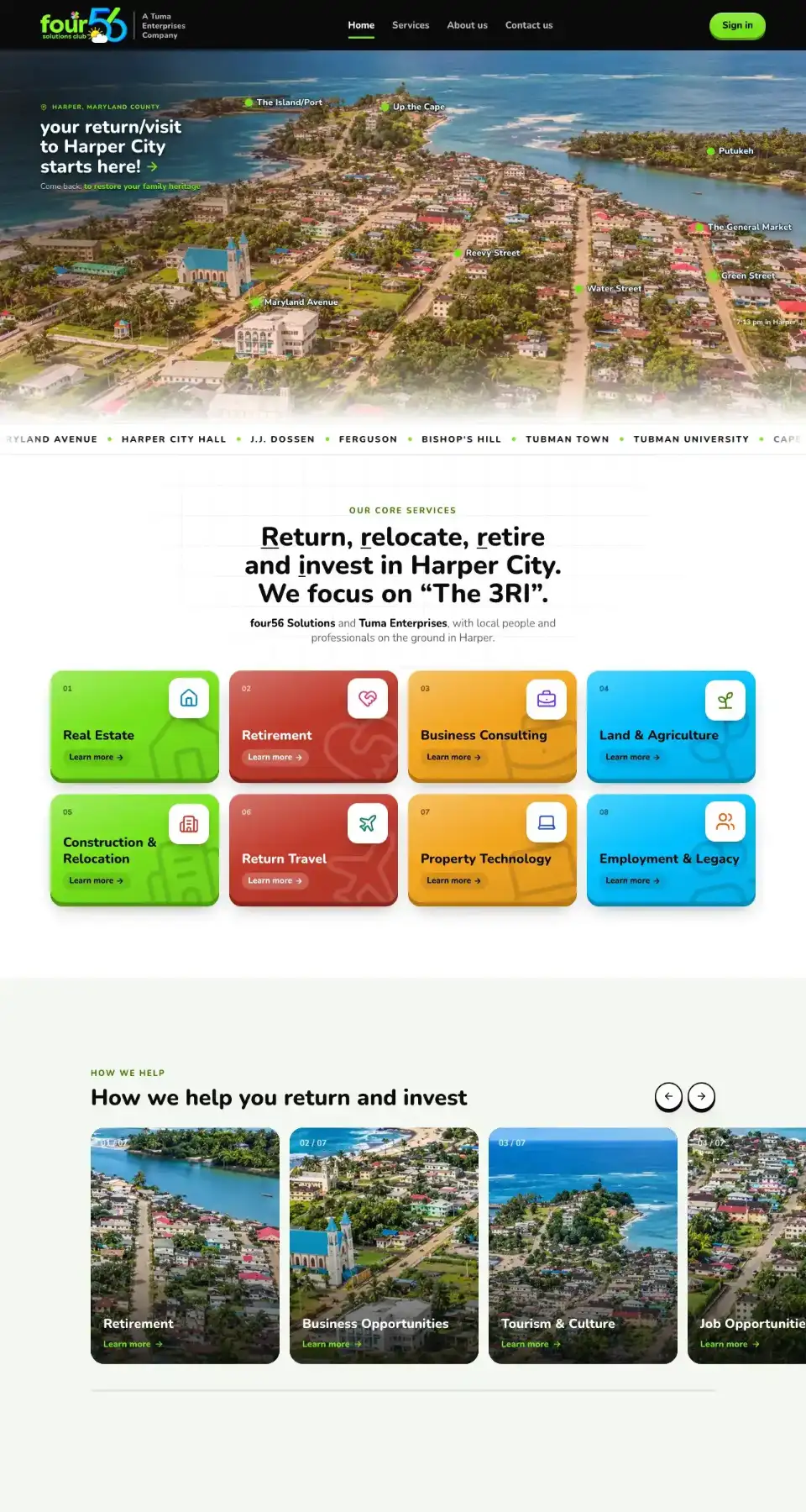 Four56 Solutions website