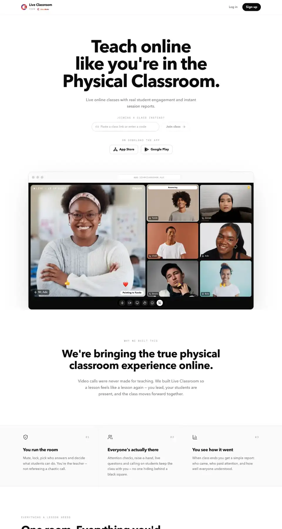 LiveClassroom website