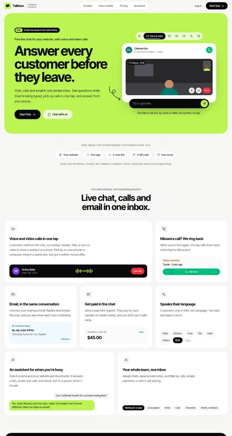 Talkbox website