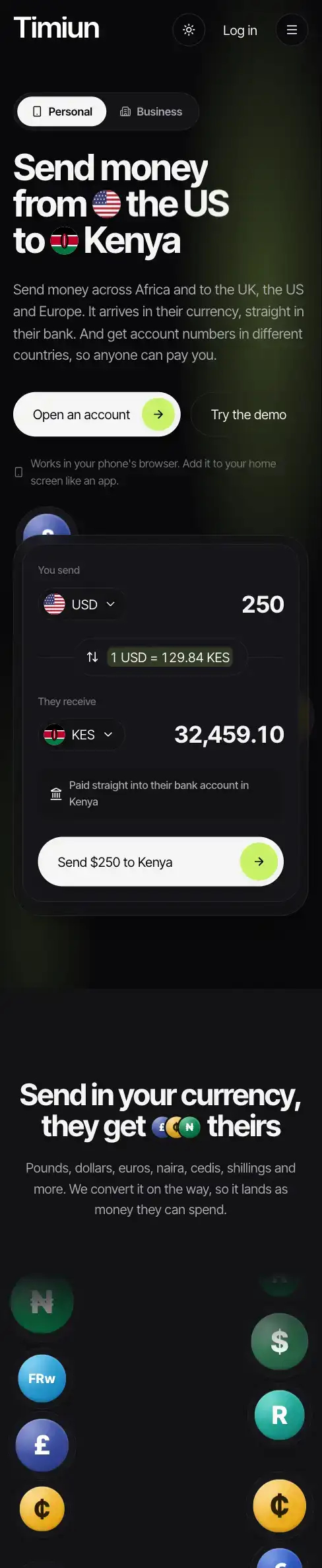 Timiun website